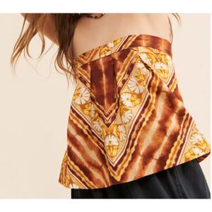 Free People Kendra Printed Top Size Medium